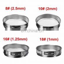 Stainless Steel Laboratory Multi-diameter Soil Sieve Group Interchangeable Sieves HHve Different Mesh Size Grades thumbnail-5