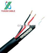 Reasonable Price 75 Ohm Mini Coax Coaxial RG59+2 Composite Cable thumbnail-3