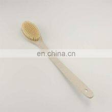 Custom Logo Exfoliating Long Handle Wheat Straw Body Brush Back Shower Brush