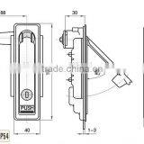 CE ROHS Zinc Plated Metal Industrial Plane Plate Lock for Cabinet Use thumbnail-6
