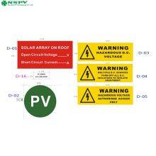 Solar System Warning Label PV Safety Label Kits Warning or Indication Label thumbnail-2
