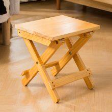 Solid Wood Folding Stool, Customizable Size, Style, Color
