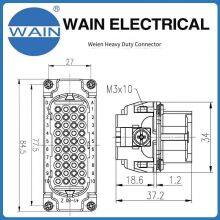 Wein Wain Heavy-duty Connector Hd-040-fc(z) 80-pin Ultra-high Density Insert Rectangular Connector Aviation Plug thumbnail-3