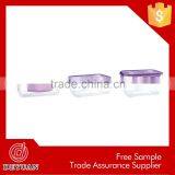 wholesale transparent square crisper with lids