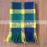 Wholesale New Winter Lady Fashion Tassel Loop Yarn Plaid Blanket Scarf thumbnail-5