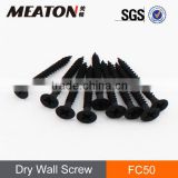 Black drywall screw for furniture