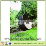 Hanging Egg Chair for Outdoor or Indoor Rattan Hanging Swing Chair With Stand thumbnail-2