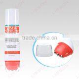 Stainless Massage Ball/Roller Chest Cream Oval PE Plastic Tube