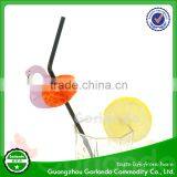 Decorative Plastic Flamingo Colored Swizzle Cocktail Drink Straws thumbnail-6
