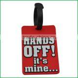 Factory customized soft pvc travel name tag