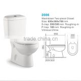 sanitary ware bathroom design ceramic washdown two piece toilet