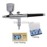 NEW 0.3mm DUAL-ACTION AIRBRUSH GUN GRAVITY PAINT TATTOO (PR132)