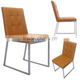 Silver Painting Metal Leg Dining Room Chair thumbnail-1