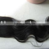 wholesale price virgin indian wavy hair lace closure /top closures