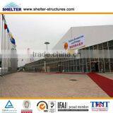 tent 15 40x50m outdoor big exhibition tents with transparent ABS wall for 112th canton fair made by guangzhou shelter marquee