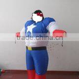 DJ-CO-111 Adult Chub Captain America Inflatable Blow Up Color Full Body Costume Jumpsuit thumbnail-3