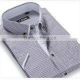 Men's Yarn Dyed Double Button Collar Cotton Striped Shirt Button Down Double Collar Formal Shirt Manufacturer thumbnail-1