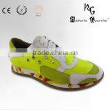 Fashion Casual Leather Sneaker Rubber Outsole Sport Shoe with Stud