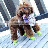 2016 Fashion SiliconeNonslip Sole Hook Loop Dog Rainshoes /Pets Doggie Shoes/Pet Rain Boot Sole thumbnail-2