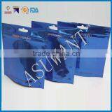 Printed Blue Soft Plastic Stand up Pouch Fishing Lures Zipper Bags for Fish Food thumbnail-2