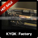 KYOK pvc packing electroplating wrought iron strong curtain poles&finials