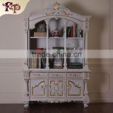 Classic french antique study room furniture-High End Wooden Executive bookcase