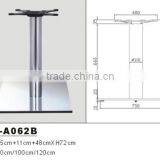 HS-A062B 201#stainless Steel Pedestal Table Base Strong Square Stainless Steel Table Leg With Coffee Table thumbnail-2