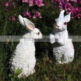 resin garden rabbit statues