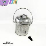 Decorative Galvanized Tinplate Metal Ashtray Bucket thumbnail-2