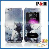 High Quality Wallet Leather Stand Colored Drawing Case for Iphone 6 thumbnail-6