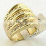18K Gold Plated 925 Silver Women CZ Ring
