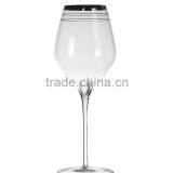 New Design Hand Painted Gold Rim Red Wine Glass thumbnail-1