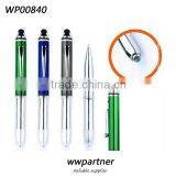 LED MINI Metal Pen Flashlights With Separable Cap, Stylus Pen thumbnail-6