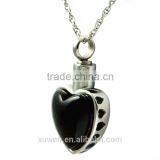 Heart Shaped Agate 316l Stainless Steel Wholesale Cremation Pendants