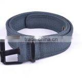 3.8cm Fabric Belt With Alloy Pin Buckle Big Flat Hole Fabric Belt thumbnail-2