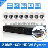 Home Camera Security System 2.0MP 16CH 1080P HDCVI Camera Kit System Outdoor 16Channel DVR