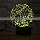 3D Optical Night Light Abstract Ball 7 RGB Light Colors 10 LEDs AA Battery or DC 5V Mixed Lot thumbnail-4