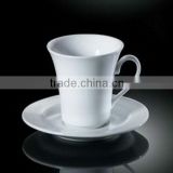 H1653 customized available round white porcelain restaurant tea cup