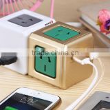 cube power sockets power strip with 2 USB