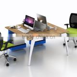 2 seats office desk/square shape workstation desk