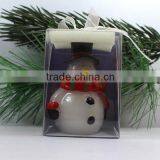 Art Candle/ Christmas Snowman Candle/handmade Christmas Candle thumbnail-2