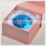 Charming Blue Crystal Cut Diamond With Gift Box