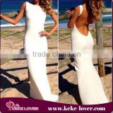 sexy mature young girls sleeveless vestidos casual dress backless white beach dress office lady black summer dress
