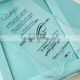 Customized size&clour handmade acrylic invitation card for wedding