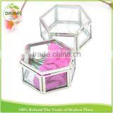 Childrens Fireproof Strong Metal Family Large Keepsake Memory Silver Container , Hexagon Triangle Square Small Kids Lock Box thumbnail-4