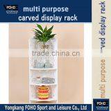 FH-CDR8022Y Mondern Style Diy Popular White Balcony Carved Shelf