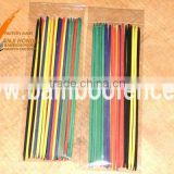 Durable colored and natural bamboo skewer