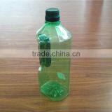 BOLAI Hexagon Shape PET Cooking Oil Bottle With Cork FOR 1L