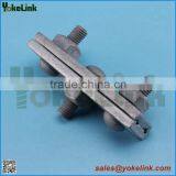 Galvanized Steel Line Cable Clamp Three Bolt Guy Clamp thumbnail-1