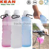 Silicone Foldable Water Bottle 550ml Outdoor Running Hiking thumbnail-6